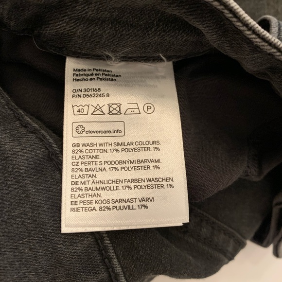 H&M Charcoal Skinny Size 10 k173 - Picture 8 of 8